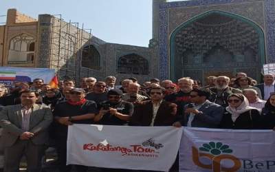 موتورسواران اسپانیایی به اصفهان آمدند