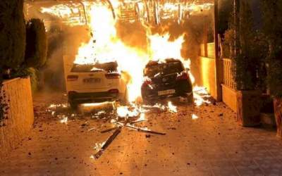 آتش زدن خودرو فلسطینی‌ها در قدس اشغالی