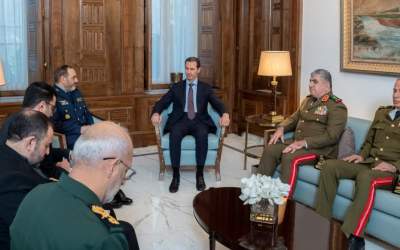 وزیر دفاع با بشار اسد دیدار کرد