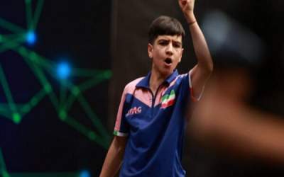 پیروزی نابغه تنیس ایران در مسابقات قهرمانی جهان