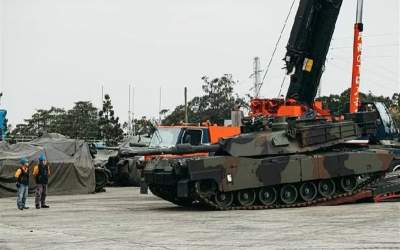 نخستین محموله تانک‌های آمریکایی به تایوان رسید