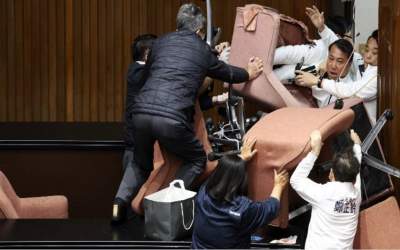 درگیری در مجلس نمایندگان تایوان  <img src="https://cdn.jahannews.com/images/video_icon.png" width="11" height="10" border="0" align="top">