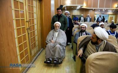 تجلیل از استاد قرائتی روی ویلچر +تصاویر  <img src="https://cdn.jahannews.com/images/picture_icon.png" width="16" height="16" border="0" align="top">