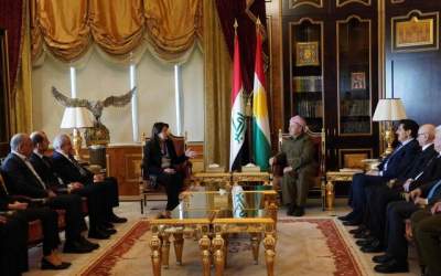 تحویل نامه اوجالان به مسعود بارزانی