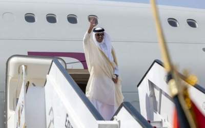 امیر قطر راهی تهران شد