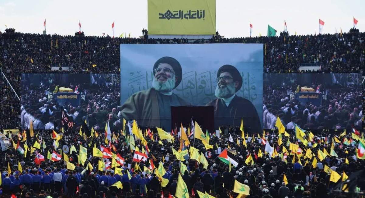 بدن پاک سید عزیز مقاومت در سرزمین جهاد فیسبیلاللّه به خاک سپرده شد/ روز تاریخی لبنان با جمعیت خیره کننده/ «انا علی العد یا نصرالله» +فیلم و تصاویر