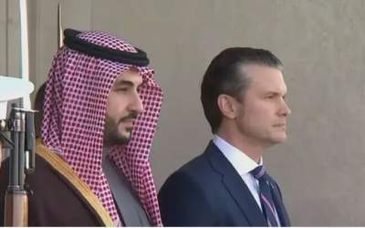 استقبال از وزیر دفاع عربستان در پنتاگون