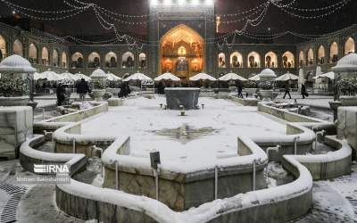 بارش زیبای برف در حرم مطهر رضوی  <img src="https://cdn.jahannews.com/images/video_icon.png" width="11" height="10" border="0" align="top">