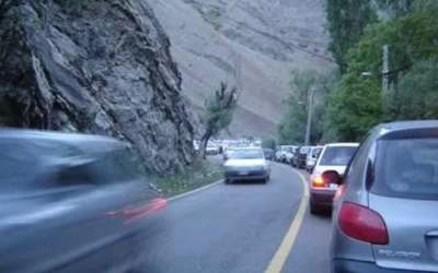 ترافیک در محور کرج - چالوس