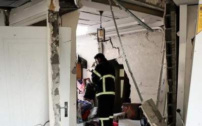 انفجار یک منزل مسکونی به دلیل نشت گاز