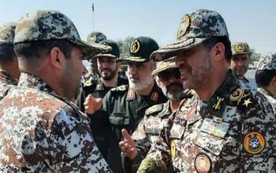 بازدید سردار حاجی زاده از منطقه پدافندی جنوب شرق