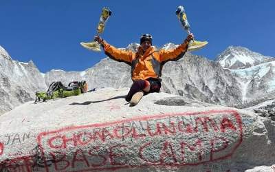 حضور کوهنورد توان یاب ایرانی در مسیر قله اورست