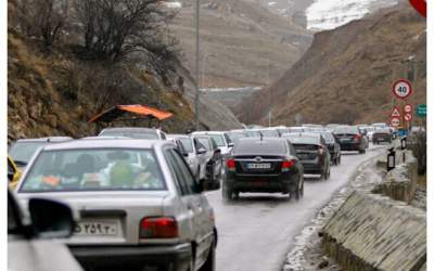 جاده چالوس مسدود شد