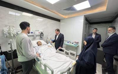 مخبر به عیادت مجتبی رحماندوست رفت