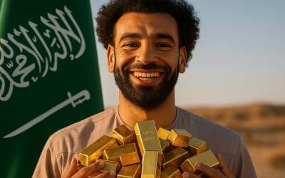 محمد صلاح قید ۳ تن طلای عربستان را زد!