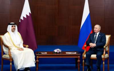 امیر قطر عازم مسکو شد