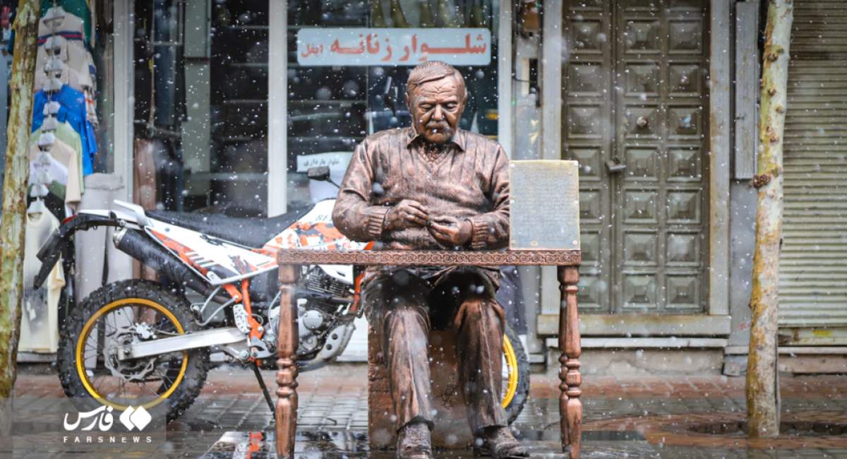 تصاویر بارش برف بهاری در زنجان  