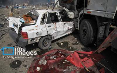 تصاویری تلخ و دردناک از انفجار در بندرعباس  