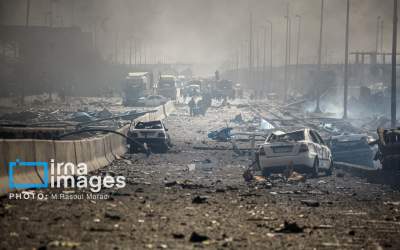 این تصاویر عمق فاجعه در بندر شهید رجایی را نشان می‌دهد  