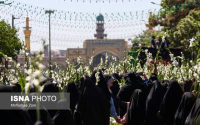 گلباران حرم رضوی در میلاد حضرت معصومه(س)  <img src="https://cdn.jahannews.com/images/video_icon.png" width="16" height="16" border="0" align="top">
