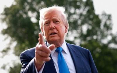 انتشار تصویری جنجالی از ترامپ