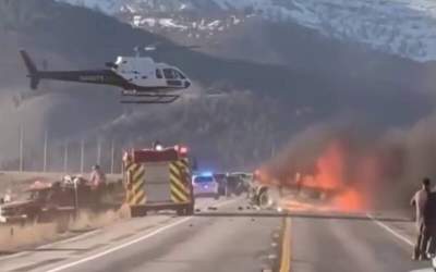 فیلم/ تصادف مرگبار در آیداهوی آمریکا  <img src="https://cdn.jahannews.com/images/video_icon.png" width="16" height="16" border="0" align="top">