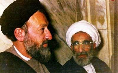 عکس/ آیت‌الله جنتی در کنار شهید بهشتی؛ دهه ۵۰