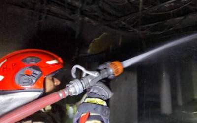 نجات ۱۳۰ نفر از آتش‌سوزی در هتل خیابان مفتح