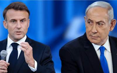 مکرون خواستار بازنگری در توافق اروپا با اسرائیل شد