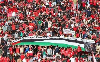 عکس/ جشن تراکتوری‌ها با پرچم فلسطین