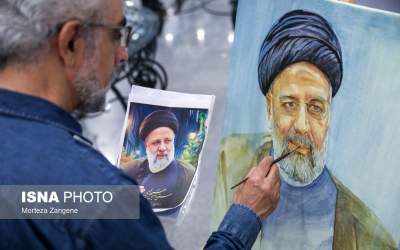 عکس/ نقاشی چهره یک شهید دوست داشتنی
