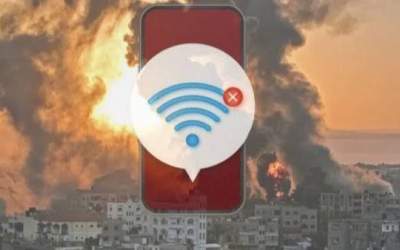 قطع کامل اینترنت در سراسر نوار غزه