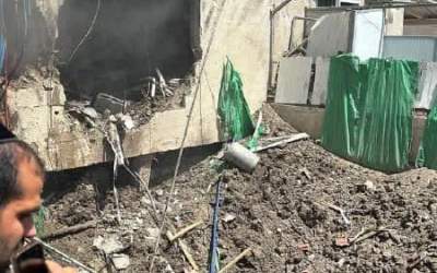 عکس/ آثار تخریب پهپاد ایرانی