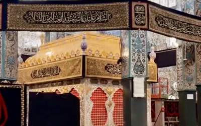 حرم حضرت زینب(س) سیاهپوش شد +عکس