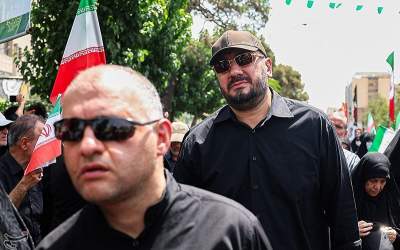 عکس/ بذرپاش در تشییع شهدای اقتدار ملی