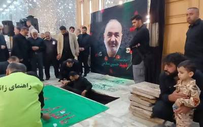 عکس/ محل دفن پیکر سردار شهید حسین سلامی