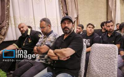 عکس/ مجید صالحی در مراسم یک شهید