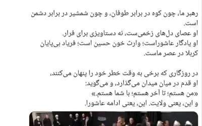 رهبرانقلاب خود عصای امت است