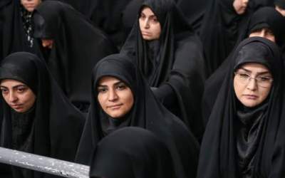 عکس/ سحر امامی در مراسم شام غریبان بیت رهبری