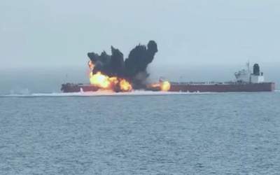 انفجار یک کشتی دیگر در دریای سرخ