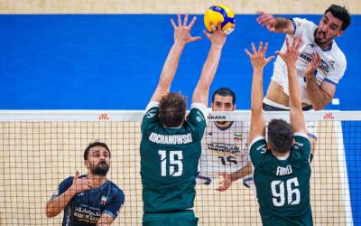 پیروزی سخت تیم اول والیبال جهان مقابل ایران