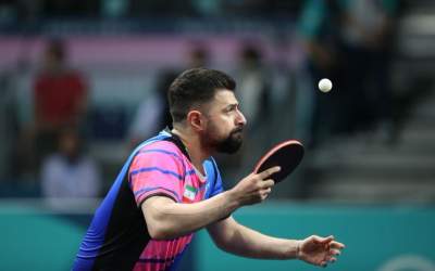 پیروزی نابغه پینگ پنگ ایران مقابل عالمیان