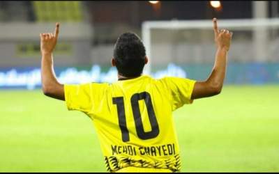 چشمک توپ طلای امارات به قائدی