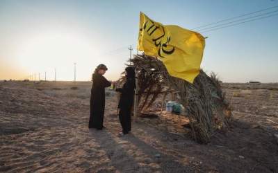 عکس/ موکبی ساده در بصره