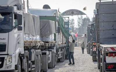 کمک های انسانی در راه غزه +تصاویر