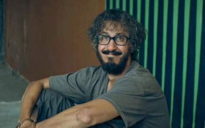 عکس/ گریم بهرام افشاری در مرد عینکی