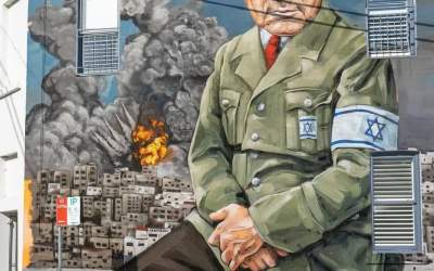 عکس/ نتانیاهو یا هیتلر دوم؟