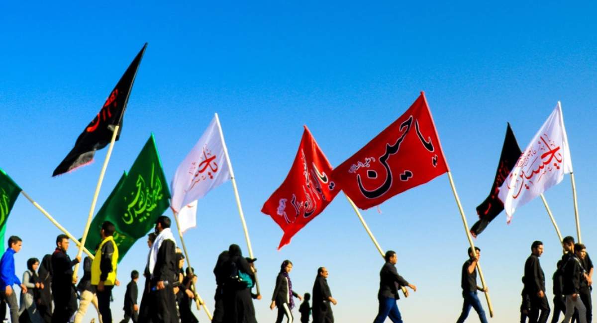 پرچم فلسطین و حاج رمضان در طریق الحسین  