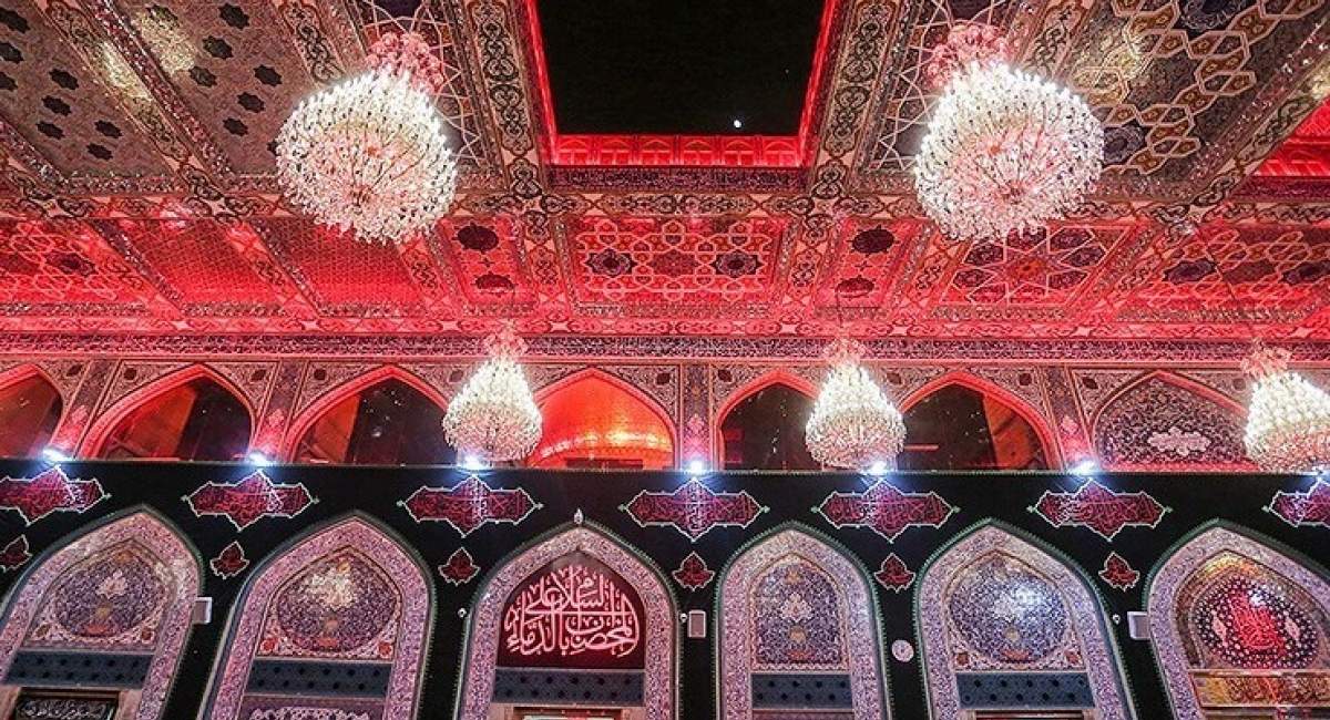 طنین شعار مرگ بر آمریکا در حرم سیدالشهدا(ع)  