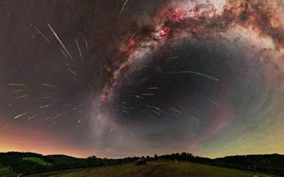 اوج بارش شهابی امشب زیر نور ماه